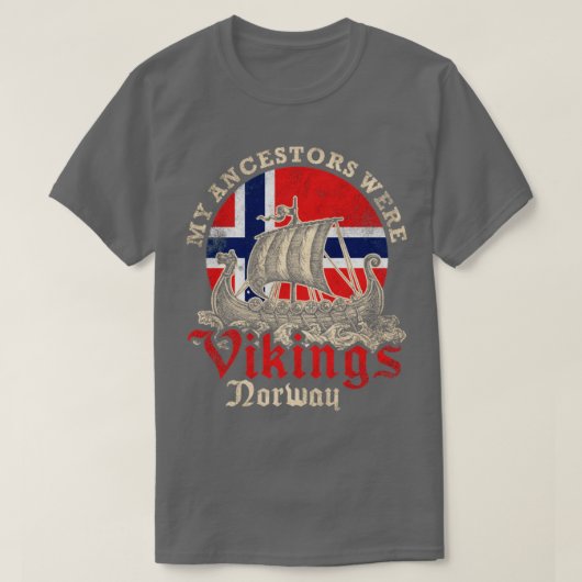 Norwegische Vorfahren T-Shirt (Design vorne)