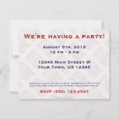 Norwegische Waagerei Einladung (Rückseite)