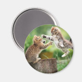 Norwegische Waldkätzchen Magnet (Vorderseite/Rückseite)