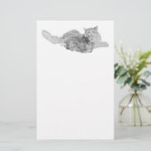 Norwegische Waldkatze Briefpapier (Stehend Vorderseite)