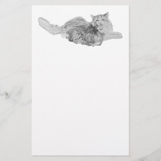 Norwegische Waldkatze Briefpapier (Vorderseite)