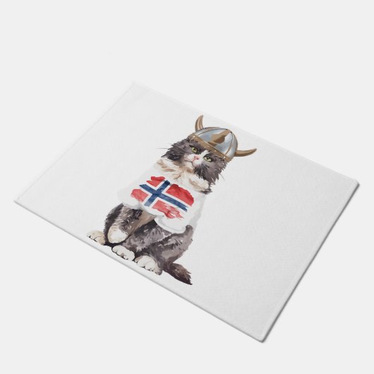 Norwegische Waldkatze Fußmatte (Schrägansicht)