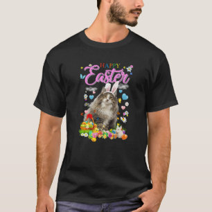 Norwegische Waldkatze Happy Ostereier T-Shirt