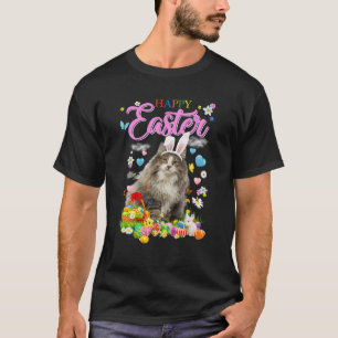 Norwegische Waldkatze Happy Ostereier T-Shirt