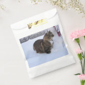 Norwegische Waldkatze im Schnee Geschenktütchen (Versiegelt)
