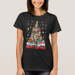 Norwegische Waldkatze Liebhaber Niedlicher Urlaub T-Shirt