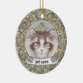 Norwegische Waldkatze Love Memory-Ornament Keramik Ornament (Rechts)
