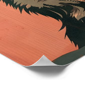 Norwegische Waldkatze Moderne Kunst Poster (Ecke)