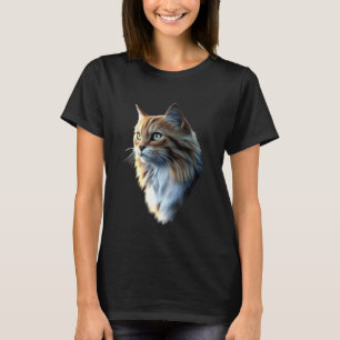 Norwegische Waldkatze Norsk Skogkatt Katzenliebhab T-Shirt