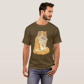 Norwegische Waldkatze T-Shirt (Vorne ganz)