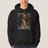 Norwegische Waldkatze Weihnachtsmannmütze Weihnach Hoodie (Vorderseite)