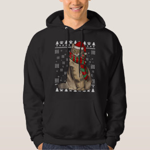 Norwegische Waldkatze Weihnachtsmannmütze Weihnach Hoodie