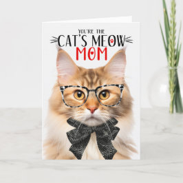 Norwegische Waldkatze zur Mama am Muttertag Feiertagskarte