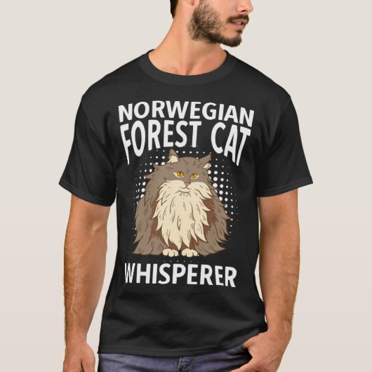 Norwegische Waldkatzen-Flüsterer T-Shirt (Vorderseite)