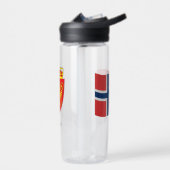 Norwegische Wappen, Flagge, Norwegen Trinkflasche (Links)