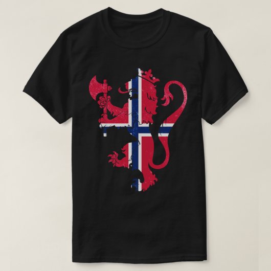 Norwegische Wappen T-Shirt (Design vorne)