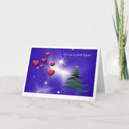 Norwegische Weihnachtskarte Feiertagskarte