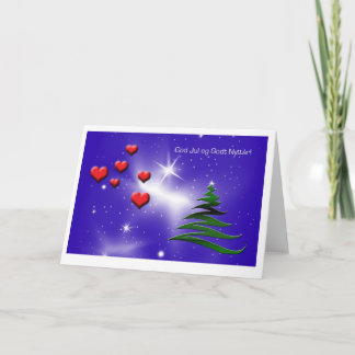 Norwegische Weihnachtskarte Feiertagskarte