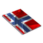 Norwegische wellenartig bewegende Flagge Notizblock (Rechte Seite)