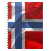 Norwegische wellenartig bewegende Flagge Notizblock (Vorderseite)