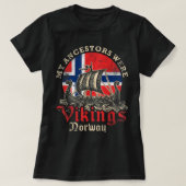 Norwegische Wikingerflagge T-Shirt (Design vorne)