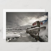 Norwegische Winter-Fotokarte (Vorne/Hinten)