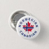 Norwegische Wurzeln Button (Vorne & Hinten)