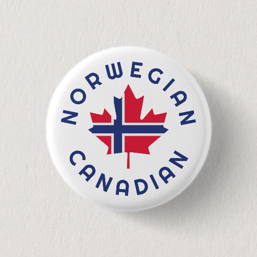 Norwegische Wurzeln Button (Vorderseite)