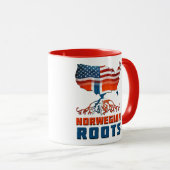 Norwegische Wurzeln Tasse (VorderseiteRechts)