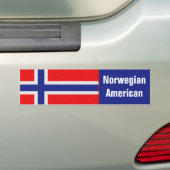 Norwegischer Amerikaner Autoaufkleber (Auf Auto)