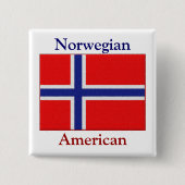 Norwegischer Amerikaner Button (Vorderseite)