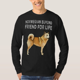 Norwegischer Buhund Friend for Life Dog Friendship T-Shirt