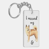 Norwegischer Buhund retten Schlüsselanhänger (Vorderseite links)