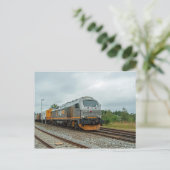 Norwegischer Diesel-Containerzug Postkarte (Stehend Vorderseite)