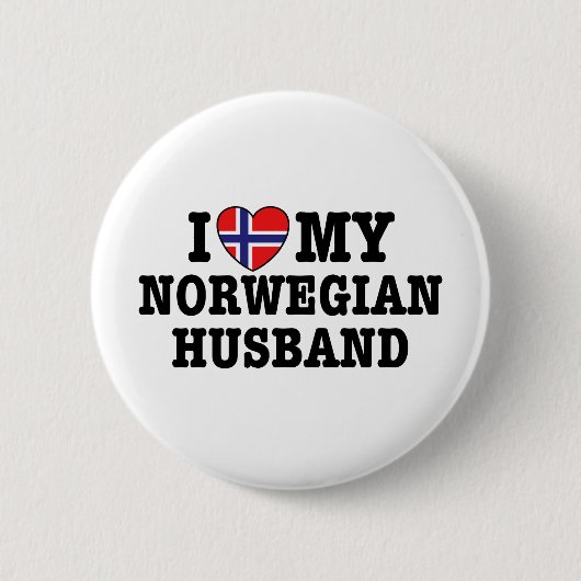 Norwegischer Ehemann Button (Vorderseite)