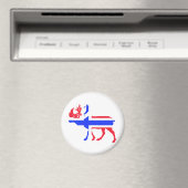 Norwegischer Elch Magnet (In Situ (Geschirrspüler))