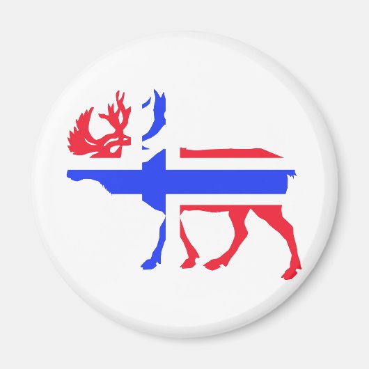 Norwegischer Elch Magnet (Vorne)