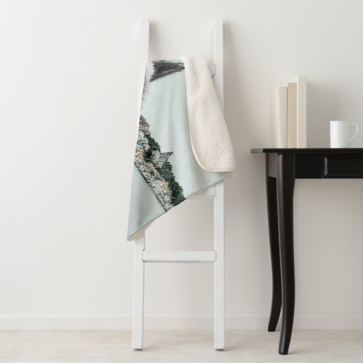 Norwegischer Elkhound bei Village Painting - Hunde Sherpadecke (Beispiel)