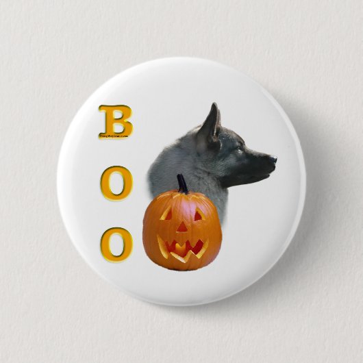 Norwegischer Elkhound Boo Button (Vorderseite)