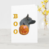 Norwegischer Elkhound Boo Karte (Gelbe Blume)