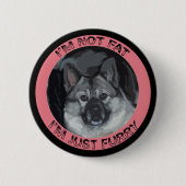Norwegischer Elkhound Button (Vorderseite)