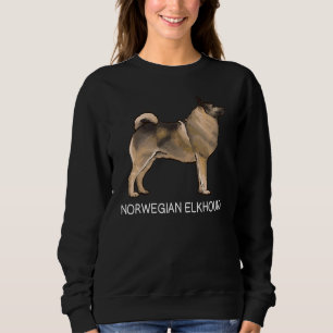 Norwegischer Elkhound Crazy Dog Sweatshirt