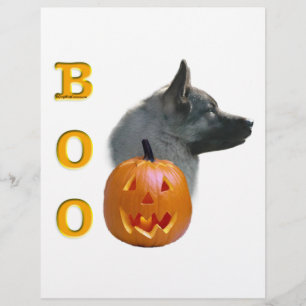 Norwegischer Elkhound Halloween Boo