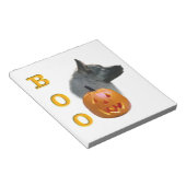 Norwegischer Elkhound Halloween Boo Notizblock (angewinkelt)