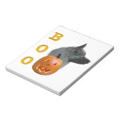 Norwegischer Elkhound Halloween Boo Notizblock (Rotiert)