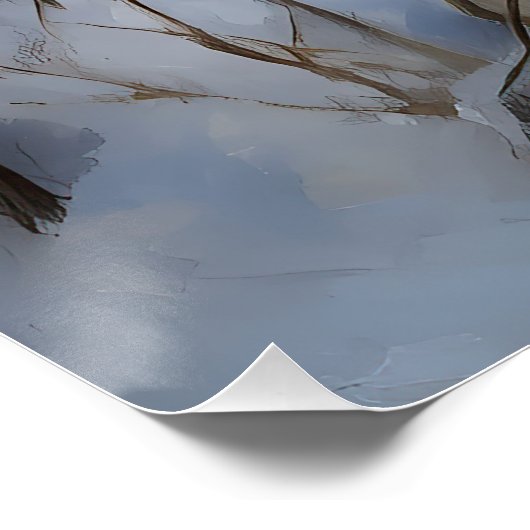 Norwegischer Elkhound lassen es Weihnachten schnei Poster (Ecke)