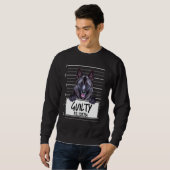 Norwegischer Elkhound Mugshot Guilty Dog Sweatshirt (Vorne ganz)