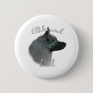Norwegischer Elkhound-Vater 2 Button