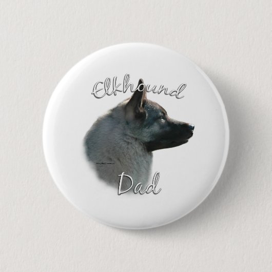 Norwegischer Elkhound-Vater 2 Button (Vorderseite)