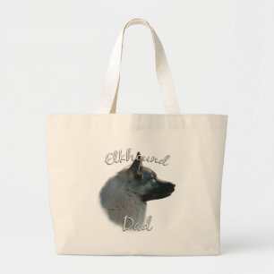 Norwegischer Elkhound-Vater 2 Jumbo Stoffbeutel
